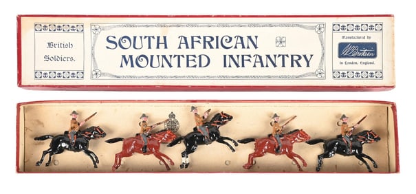 W. BRITAIN'S SOUTH AFRICAN MOUNTED INFANTRY SET NO. 38