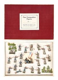 HEYDE/WORLD WAR TOY SOLDIER CO. FRENCH AND GERMAN BATTLE SET NO. 1040