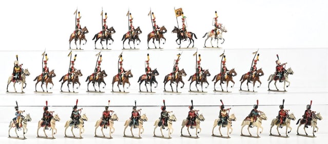 LUCOTTE BAVARIAN LANCERS, BUGLERS, & STANDARD-BEARER