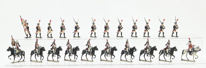 LUCOTTE MOUNTED CUIRASSIERS, INFANTRY OF THE LINE, DRAGOONS, & VOLTIGEURS OF THE GUARD