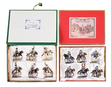 LUCOTTE FRENCH CAVALRY & 7TH REGIMENT CHEVAL SETS IN BOXES