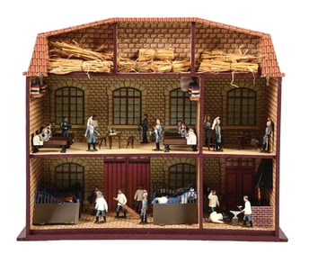 MIGNOT REF. 8014 FRENCH CASERNE DE CAVALERIE DIORAMA