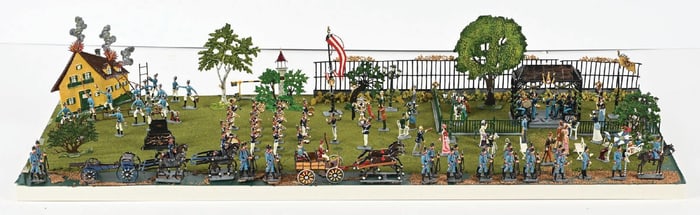MIGNOT DEMI-ROUND BAND IN THE PARK DIORAMA