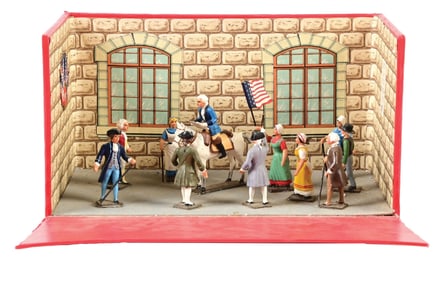 MIGNOT AMERICAN INDEPENDENCE TOWN MEETING SCENE IN BOX