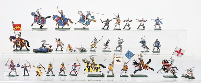 HORNING ART ORIGINAL HERALDIC KNIGHTS, FOOT & MOUNTED