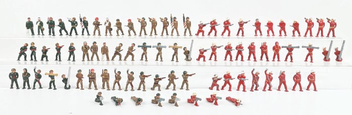 BARCLAY RED PODFOOTS (34), KHAKI, & OLIVE DRAB