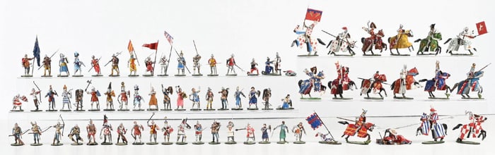 ALYMER BANNERS FORWARD HERALDIC KNIGHTS