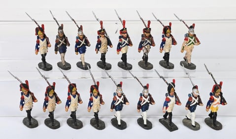 ELASTOLIN COMPOSITION NAPOLEONIC SOLDIER FIGURES