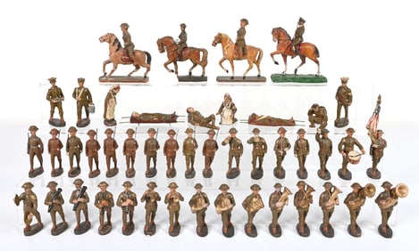 ELASTOLIN 10CM US WWI FIGURES