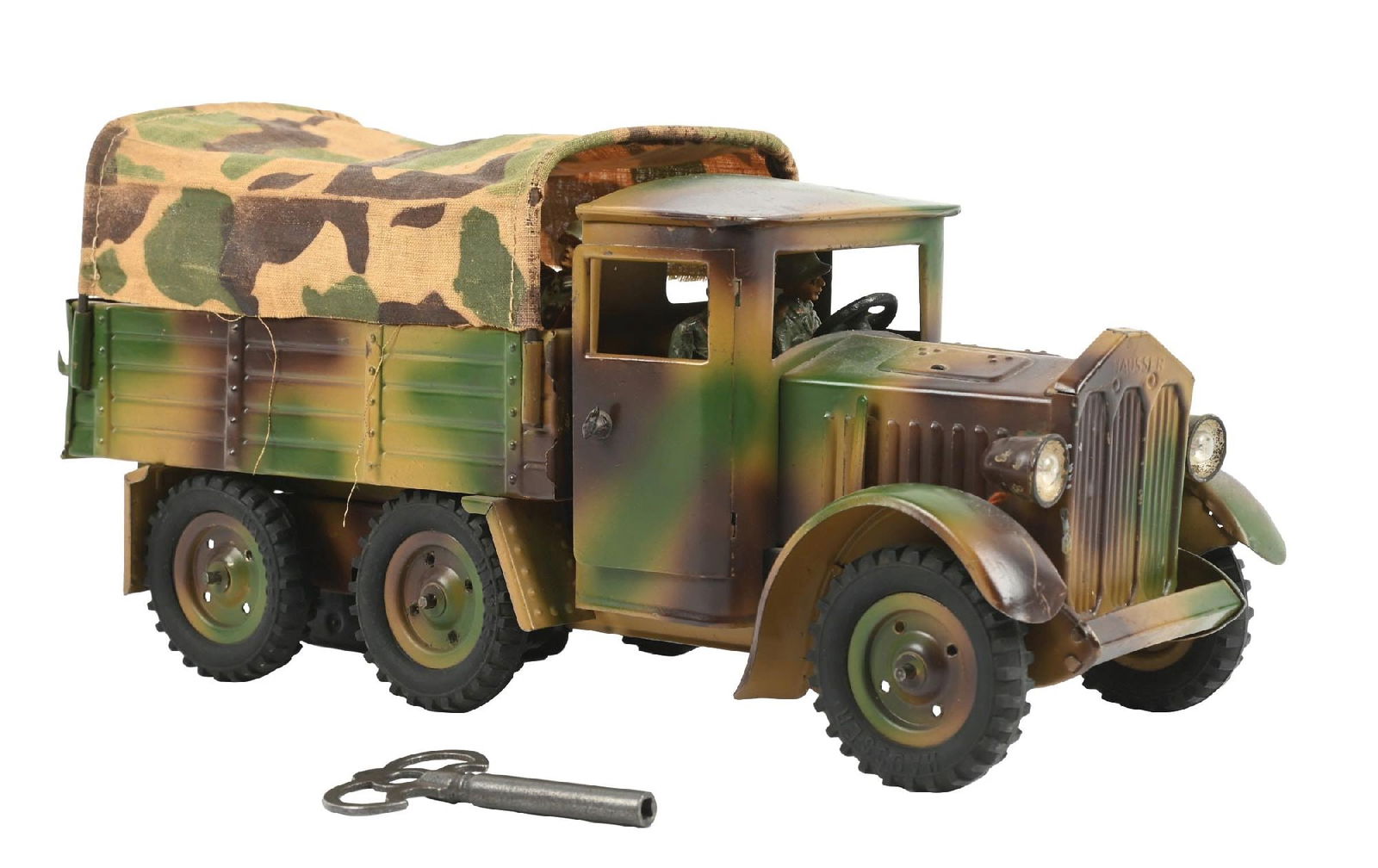 HAUSSER ELASTION CAMOUFLAGED TROOP CARRIER W/ 12 TROOPS (1 of 5)