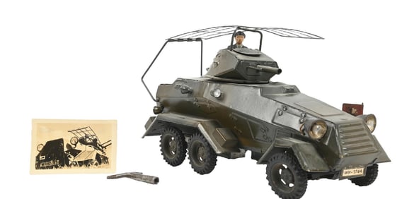 LINEOL PANZER-WAGEN GERMAN CLOCKWERK