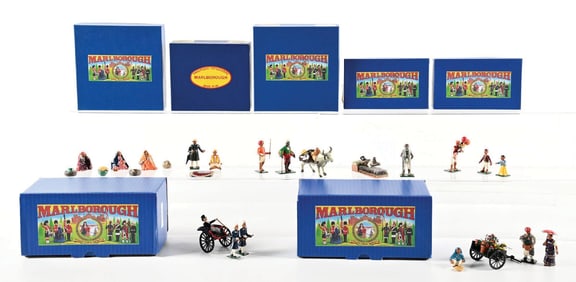 LOT OF 7: MARLBOROUGH TOY SOLDIER SETS IN BOXES