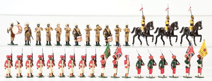 DURBAR INDIAN TOY SOLDIER SETS IN BOXES