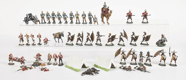 KING & COUNTRY BRITISH AFRICA CORPS & ZULU WAR FIGURES