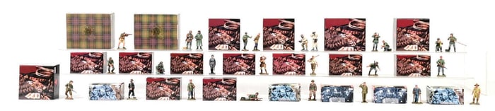 LARGE LOT OF KING & COUNTRY TOY SOLDIERS IN ORIGINAL BOXES