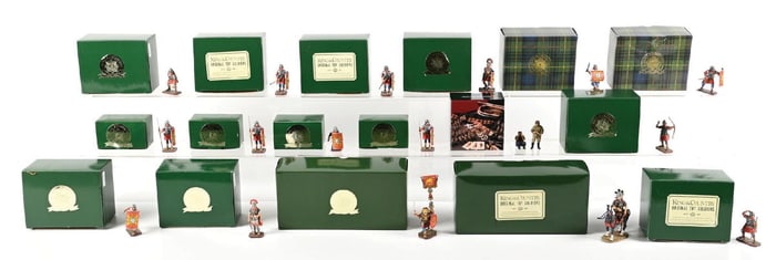 LARGE LOT OF KING & COUNTRY ROMAN SOLDIERS IN ORIGINAL BOXES