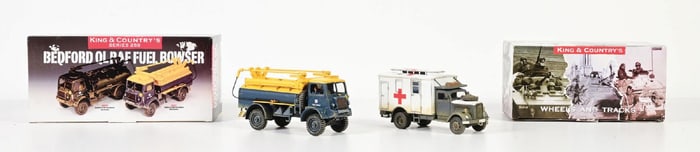 KING & COUNTRY RAF027 & WS258 VEHICLES IN ORIGINAL BOXES