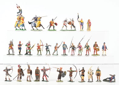 VARIOUS MAKERS HERALDIC MINIATURE KNIGHTS