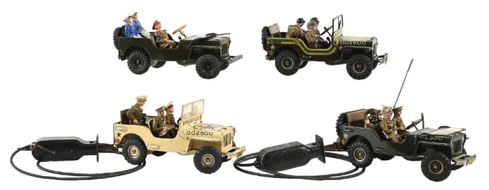 LOT OF 4: ARNOLD JEEP LOT MILITARY POLICE GROUPING