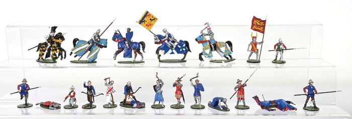 ALYMER BANNERS FORWARD HERALDIC MINIATURE KNIGHTS