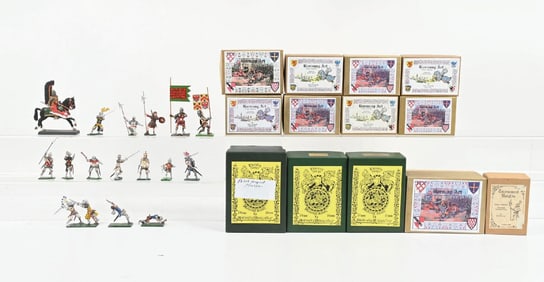 HORNING ART HERALDIC MINIATURE KNIGHTS & MULBERRY MINIATURES CHIVALRY RANGE FOOT FIGURES