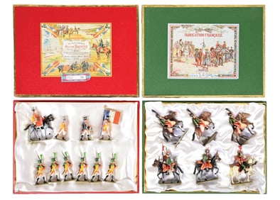 LUCOTTE SETS IN BOXES, REF. 78 & CIE DELITE DU 7E REGIMENT HUSSARS