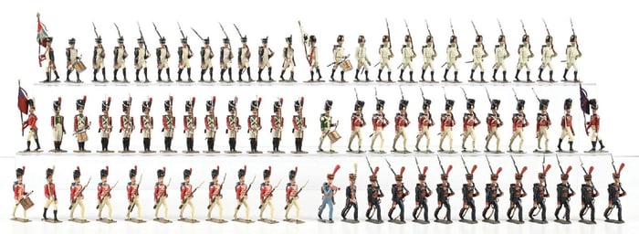 LOT OF 6: LUCOTTE INFANTRY SETS