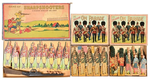 PAPER TOY SOLDIER SETS IN BOXES