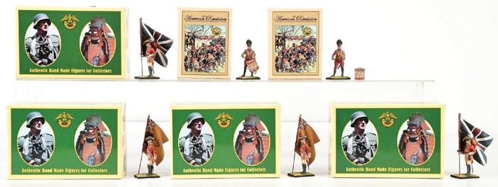 LOT OF 6: FIRST LEGION TOY SOLDIERS IN ORIGINAL BOXES