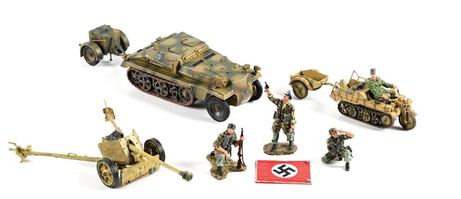 LOT OF 4: THOMAS GUNN TOY SOLDIER SETS IN ORIGINAL BOXES