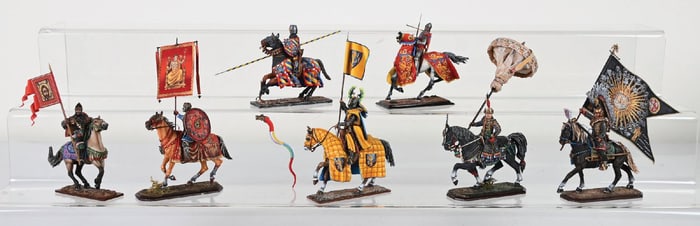 MEDALLION MINIATURES, ST. PETERSBURG, & AEROART ASSORTED MEDIEVAL CAVALRY