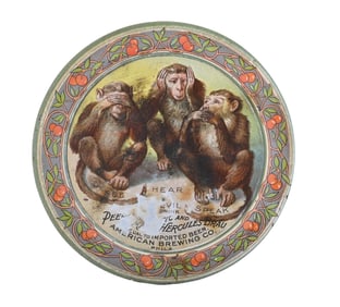 AMERICAN BREWING CO. HERCULES BRAU TIP TRAY