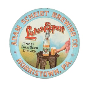 ADAM SCHEIDT BREWING CO. - LOTUS EXPORT BEER TIP TRAY