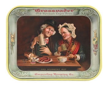 EMMERLING BREWING CO. "GROSSVADER" BEER TRAY