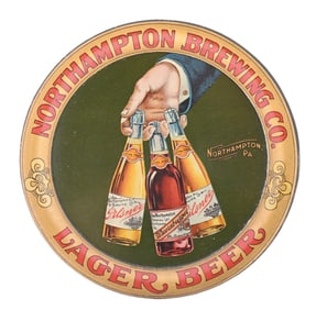 NORTHAMPTON BREWING CO. THREE LABEL BOTTLE TIP TRAY