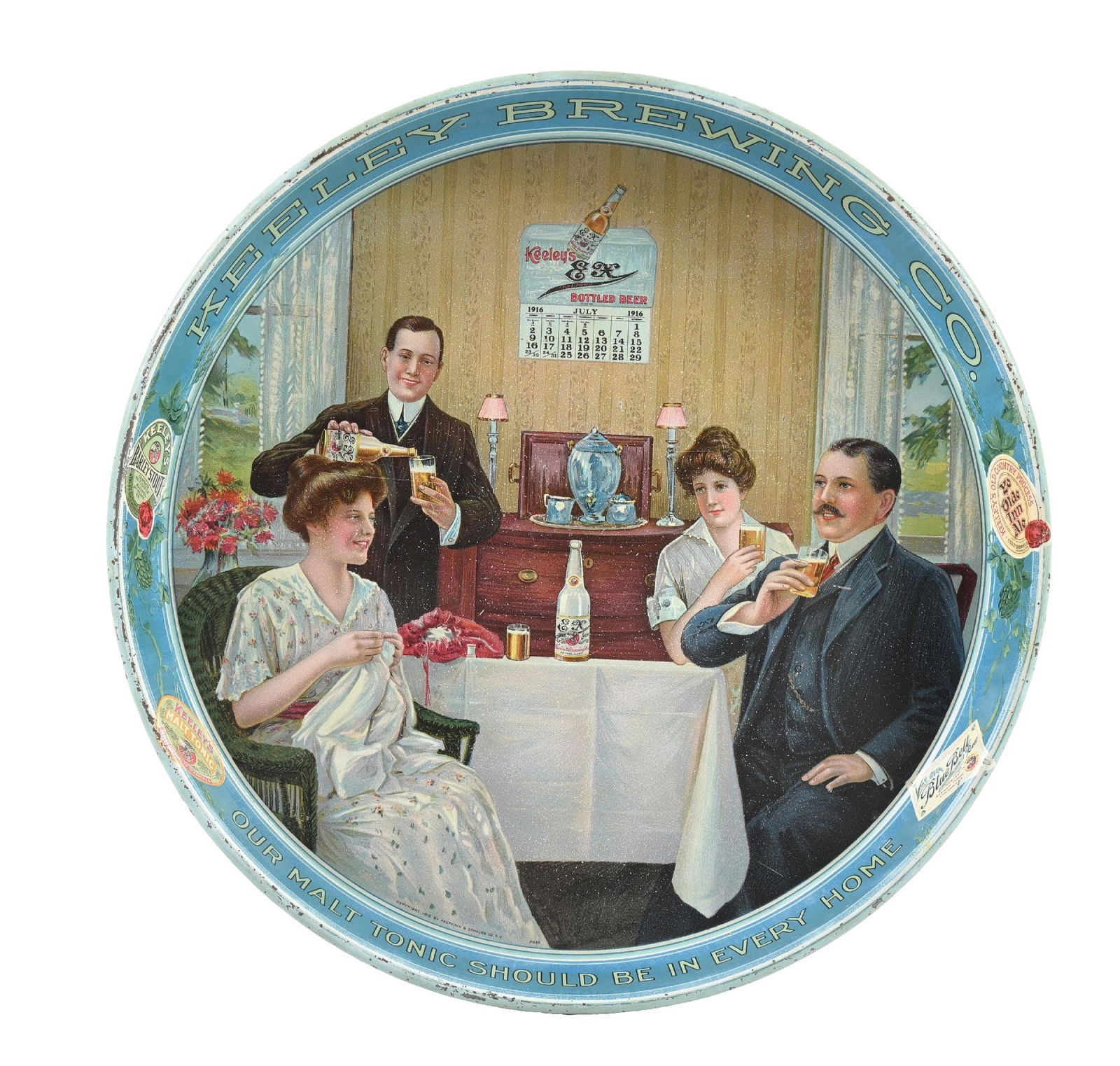 KEELEY BREWING CO. BEER TRAY (1 of 3)