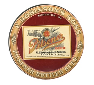 E. ROBINSON'S SONS PILSENER BEER TIP TRAY