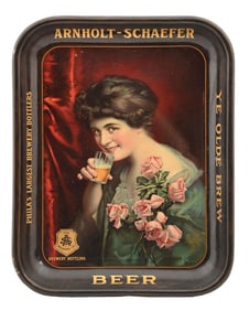 ARNHOLT-SCHAEFFER BREWERY "THE INVITATION" BEER TRAY