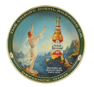 THE CHRISTIAN DIEHL BREWING CO. BEER TRAY