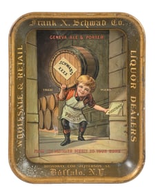 FRANK X. SCHWAB CO. BEER TRAY