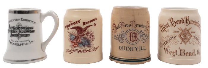 COLLECTION OF 4 BREWERIANA MUGS