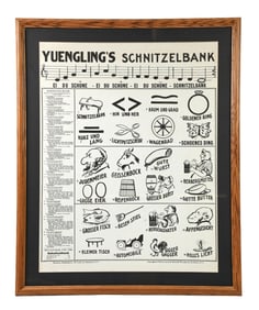 YUENGLING'S SCHNITZELBANK CANVAS SIGN