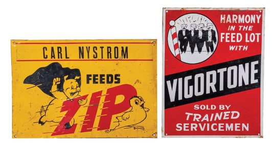 LOT OF 2 FARM-RELATED ADVERTISEMENTS