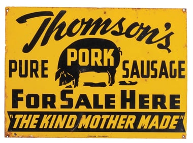 THOMSON'S PORK SIGN