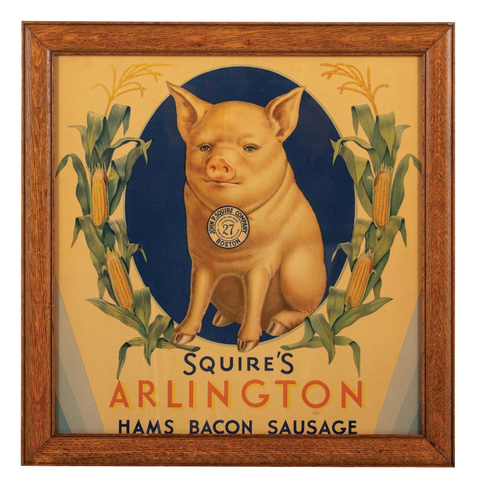 CARDSTOCK SQUIRE'S ARLINGTON HAMS, BACON & SAUSAGE SIGN (1 of 2)