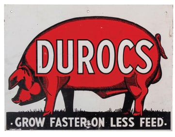 DUROCS HOG FEED SIGN