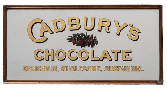 MIRRORED CADBURY CHOCOLATE SIGN
