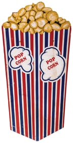 WOODEN POPCORN ADVERTISING DISPLAY SIGN