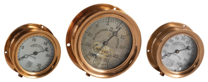 COLLECTION OF 3 PRESSURE GAUGES