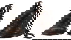 PAIR OF EARLY CAST IRON BELLS